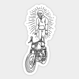 Ride and Surf (for Light Color) Sticker